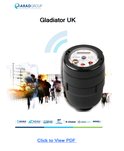 Arad Gladiator water meter brochure PDF